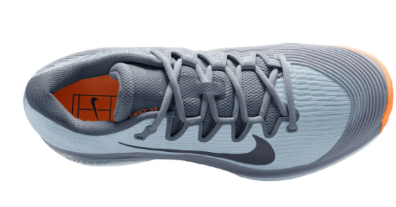 Nike Men's Vapor 12 Clay Court Tennis Shoes – Ashen Slate/Obsidian/Light Armory Blue