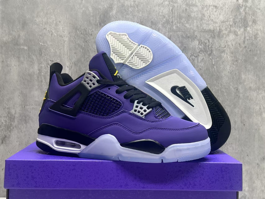 Air Jordan 4 Retro "Lakers" – Purple & Gold