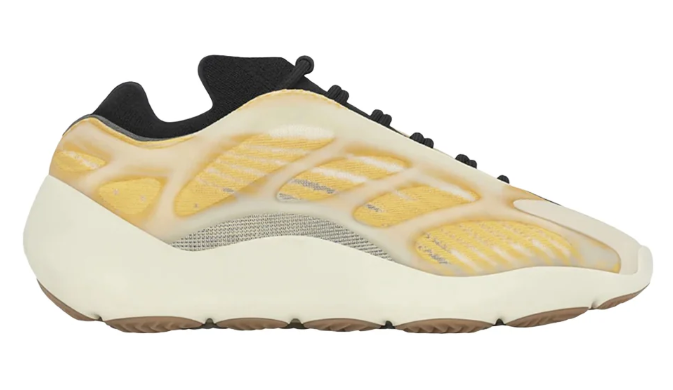 adidas Yeezy 700 V3 Lace-Up Sneakers - Yellow & Cream
