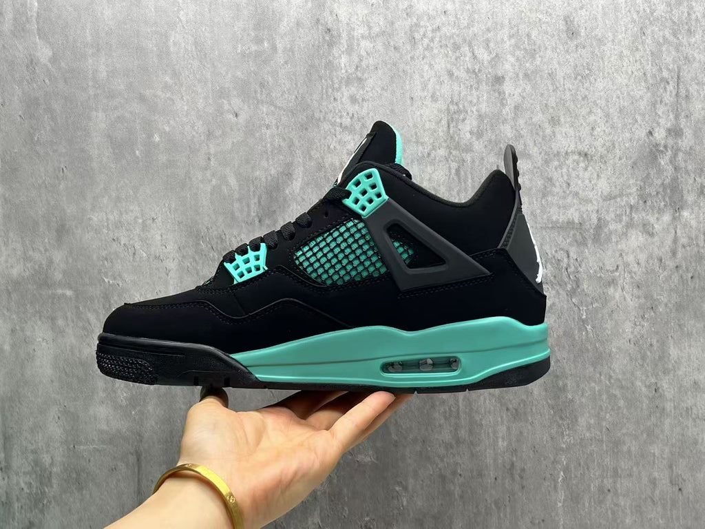 Air Jordan 4 Retro – Black & Mint Green