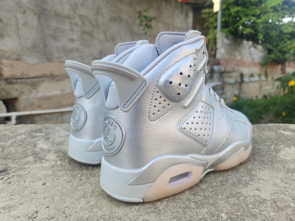 Air Jordan 6 – Metallic Silver with Cream Sole Accents