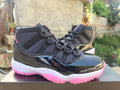 Air Jordan 11 Retro – Black & Pink with White Midsole