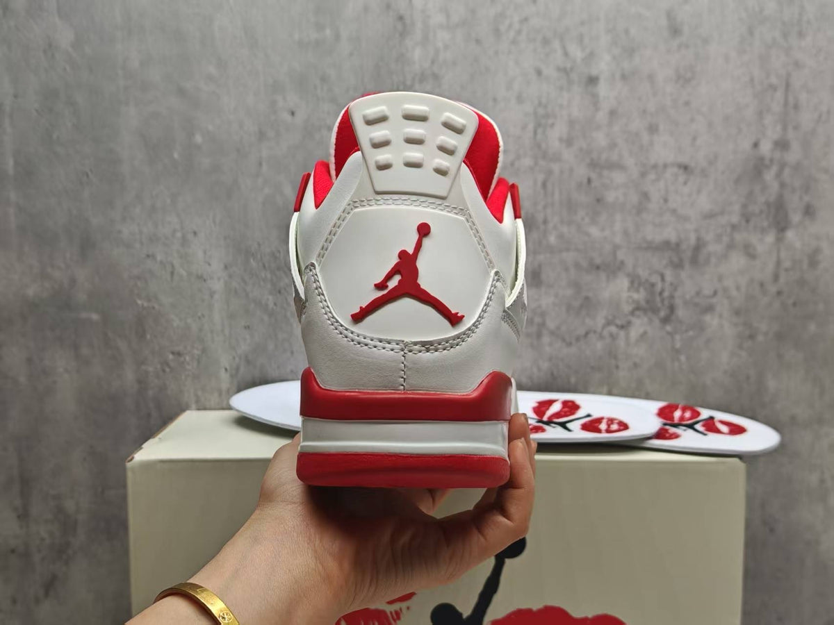 Air Jordan 4 Retro "Valentine's Day" – White & Sierra Red