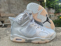 Air Jordan 6 – Metallic Silver with Cream Sole Accents