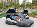 Air Jordan 8 – Grey & Black with Multicolor Panels