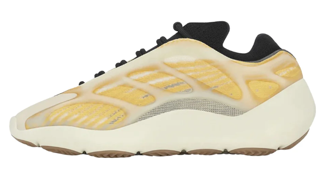 adidas Yeezy 700 V3 Lace-Up Sneakers - Yellow & Cream