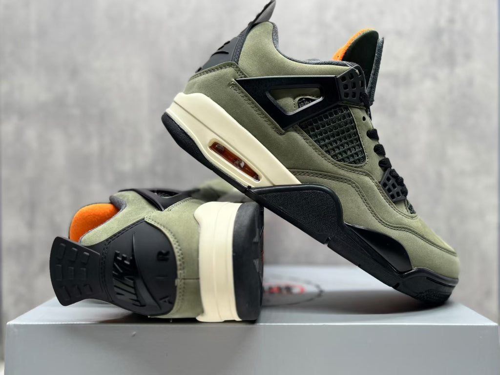 Air Jordan 4 Retro "Silk Green" – Olive, Black & Orange