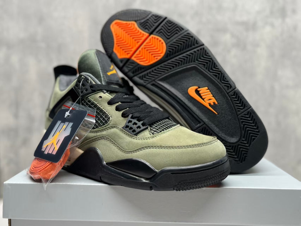 Air Jordan 4 Retro "Silk Green" – Olive, Black & Orange