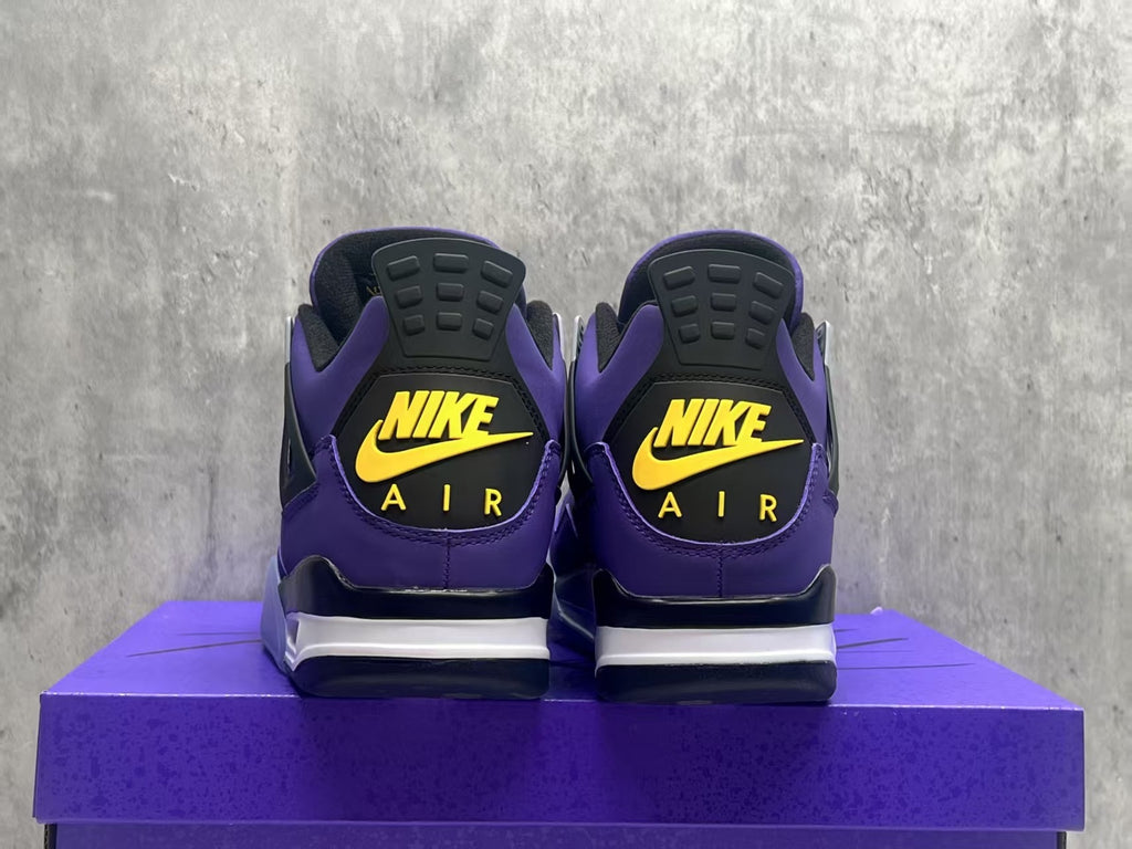 Air Jordan 4 Retro "Lakers" – Purple & Gold
