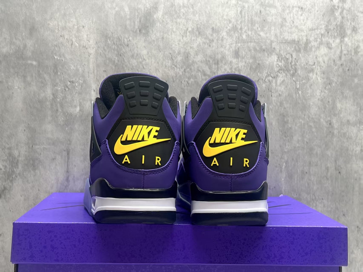 Air Jordan 4 Retro "Lakers" – Purple & Gold