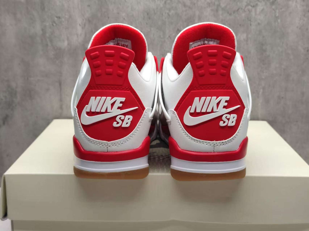 Air Jordan 4 Retro "Ruby" – White & Red with Gum Accents