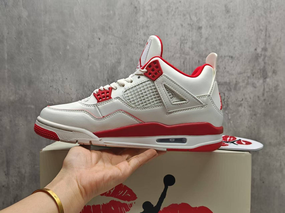 Air Jordan 4 Retro "Valentine's Day" – White & Sierra Red