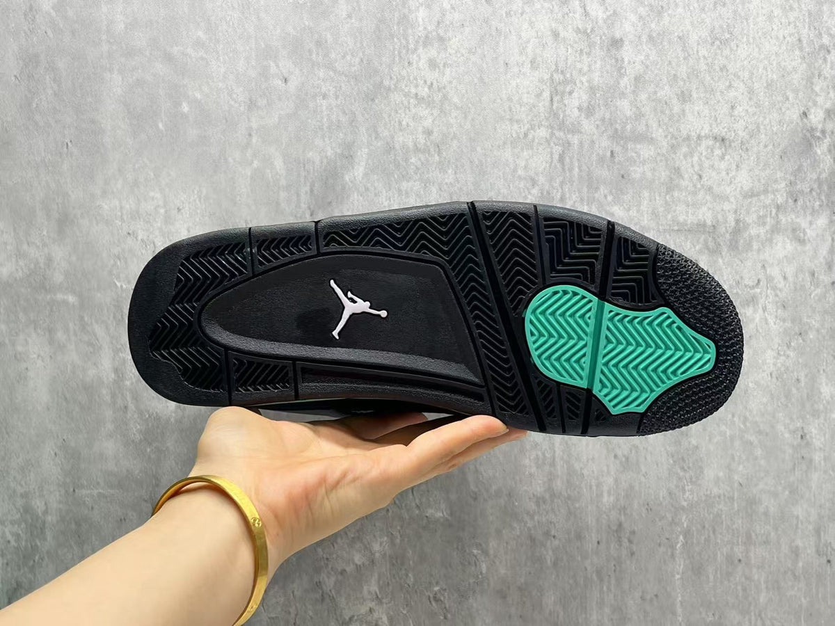 Air Jordan 4 Retro – Black & Mint Green