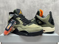 Air Jordan 4 Retro "Silk Green" – Olive, Black & Orange